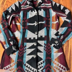 Silverado Geometric Knit Cardigan